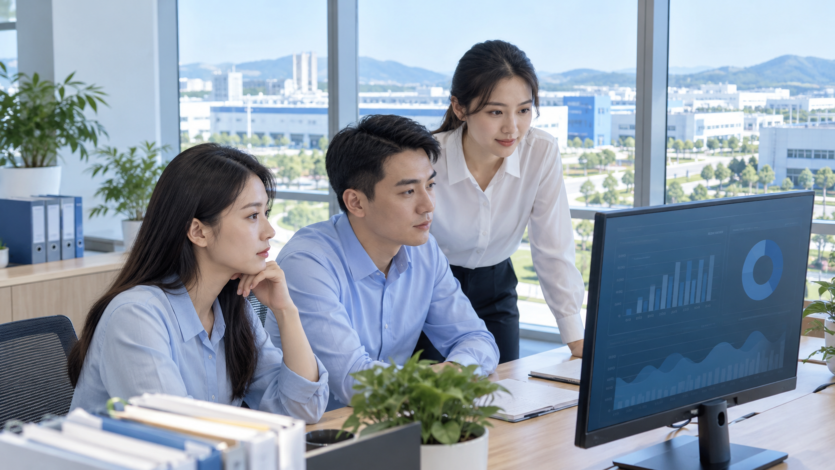 AI 生成示意图:制造企业财务团队协作,不代表真实客户现场